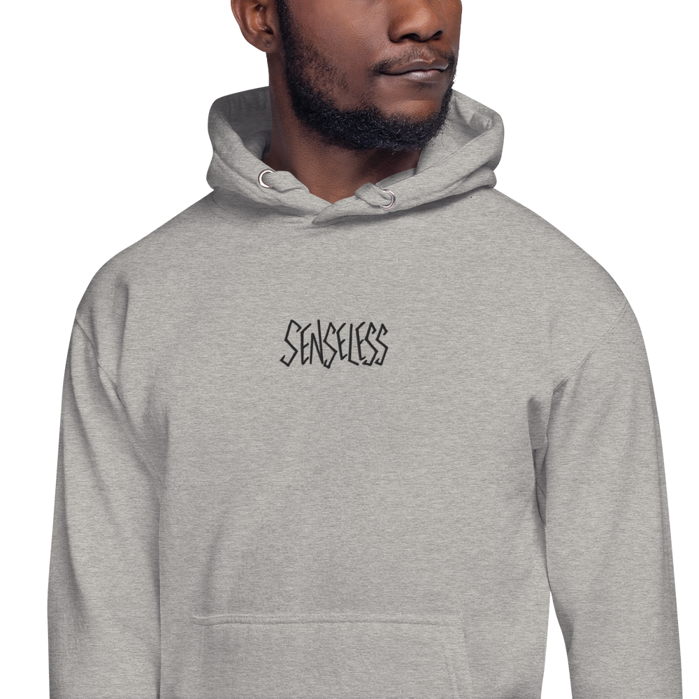 Senseless Logo Embroidered Hoodie Multiple Color Options