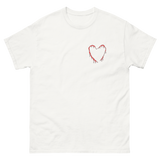 secret heart/knife tee