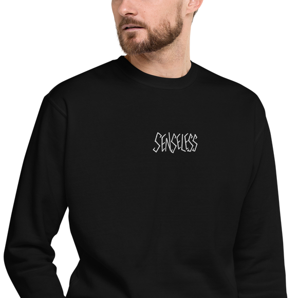 Senseless Logo Embroidered Sweatshirt (Multiple Color Options)