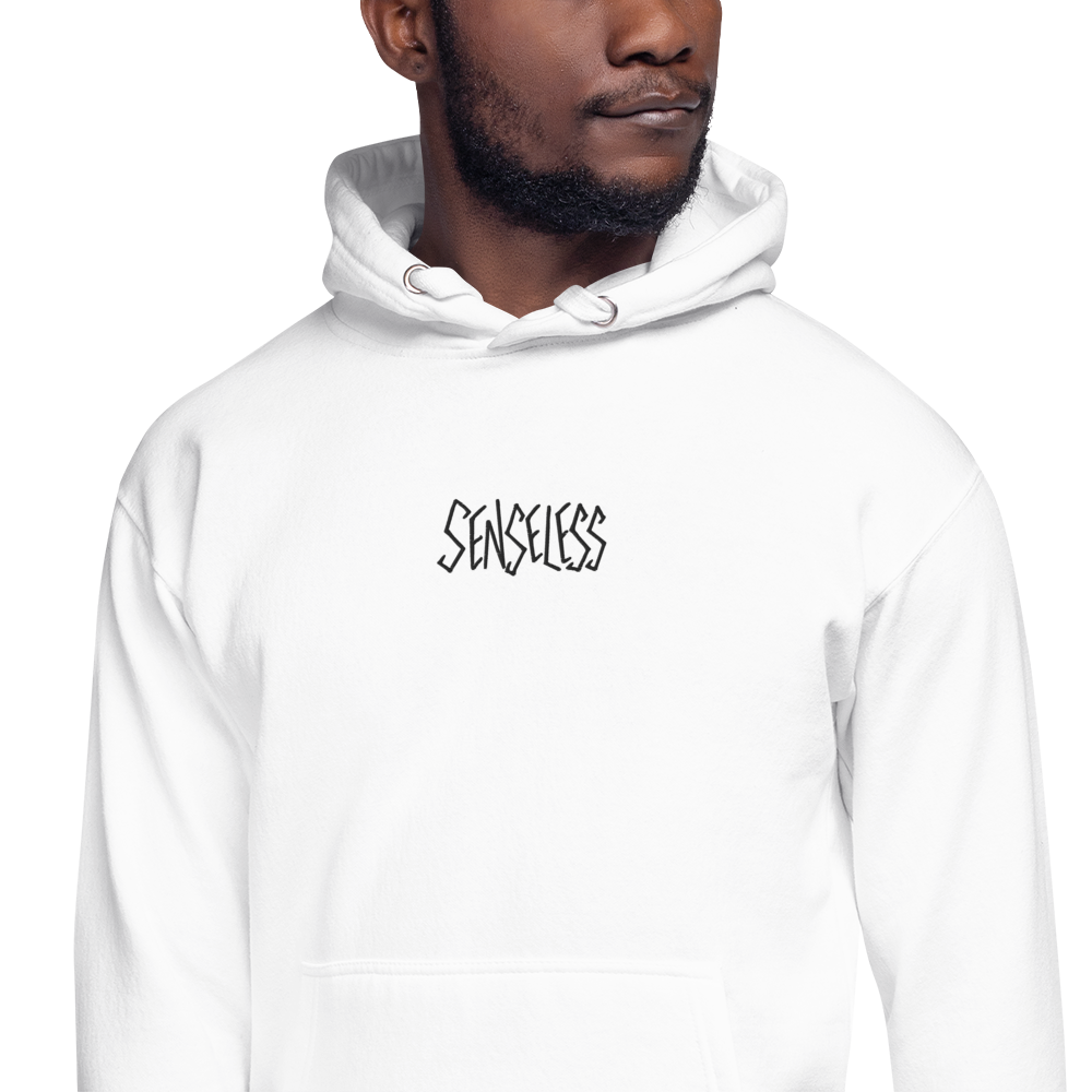 Senseless Logo Embroidered Hoodie Multiple Color Options